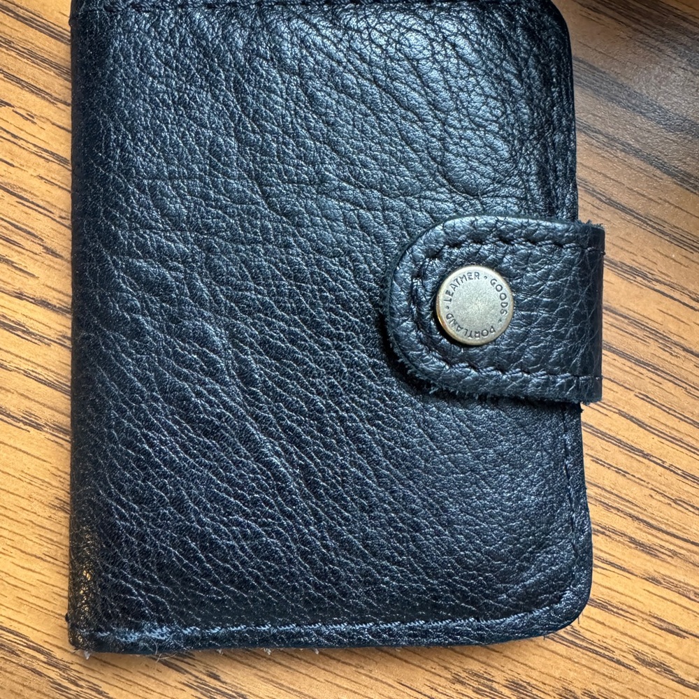 Portland Leather Black Wallet